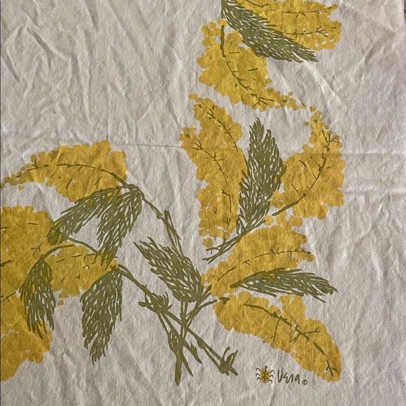 Vintage Vera Neumann Floral Tablecloth- 80”x49” - Picture 2 of 3